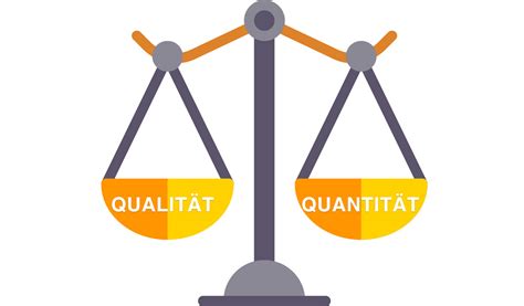 Investition in Qualität Statt Quantität